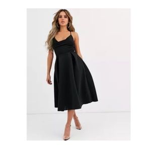 Asos cowl neck midi dress NWT